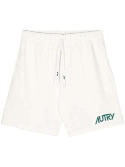 White cotton jersey shorts Autry | SHPM506WAPPAREL WHITE